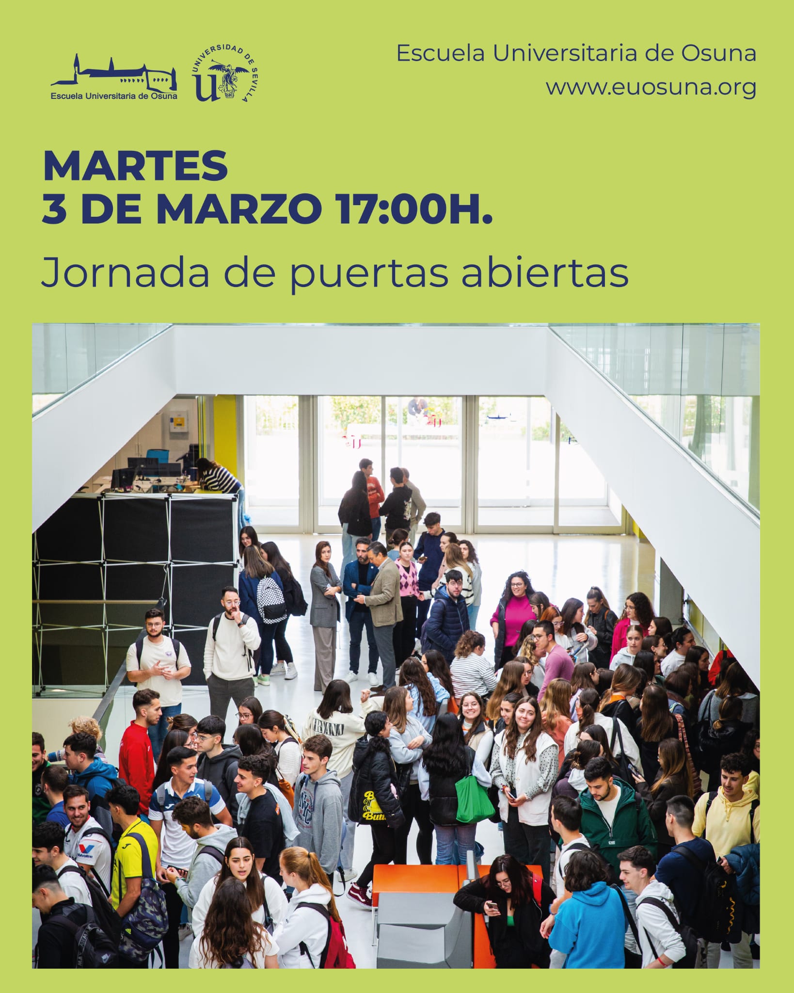JORNADAS | Puertas Abiertas, 3 de Marzo de 2026