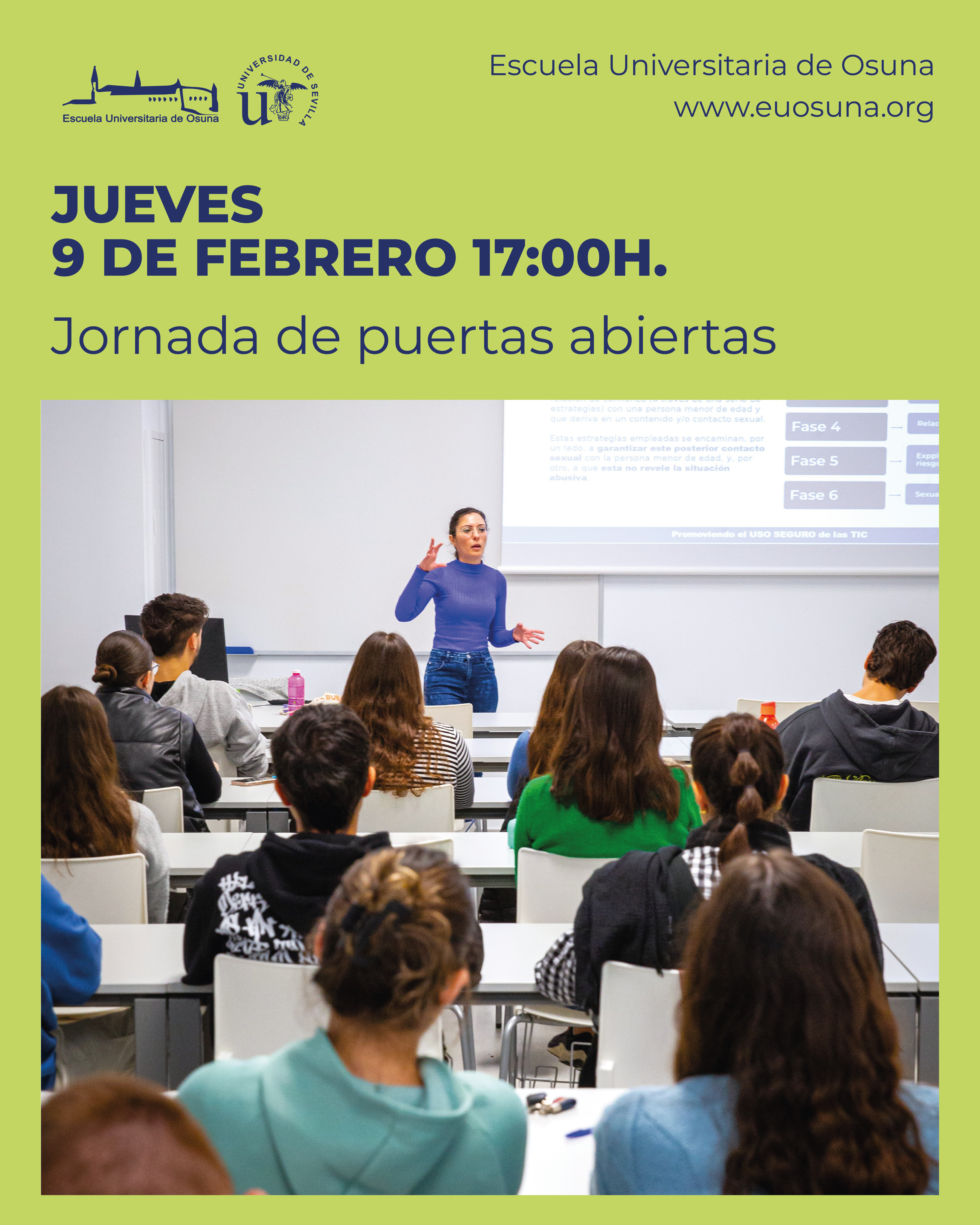 Jornadas de Puertas Abiertas en la Escuela Universitaria de Osuna